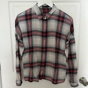 William Rast Plaid Button Down Shirt